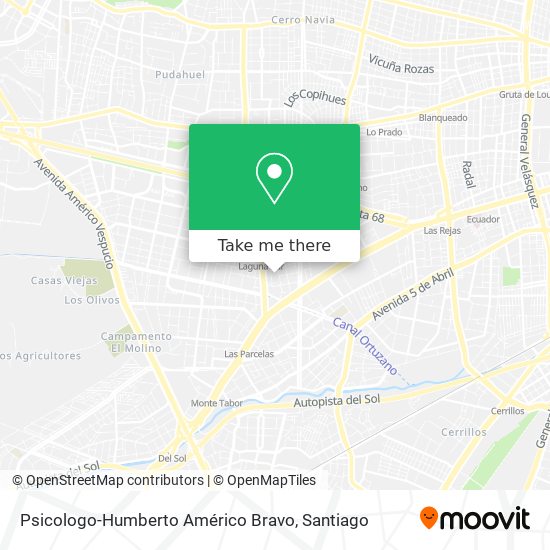 Psicologo-Humberto Américo Bravo map