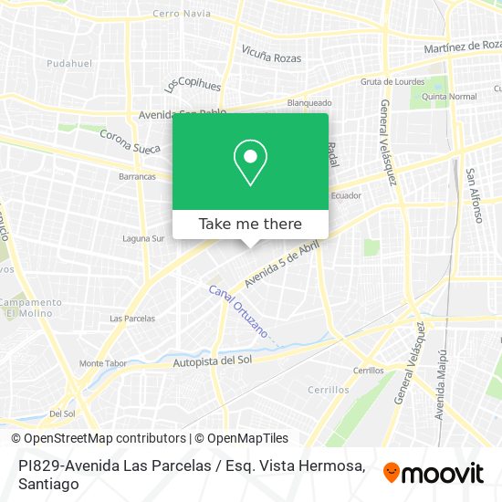 Mapa de PI829-Avenida Las Parcelas / Esq. Vista Hermosa