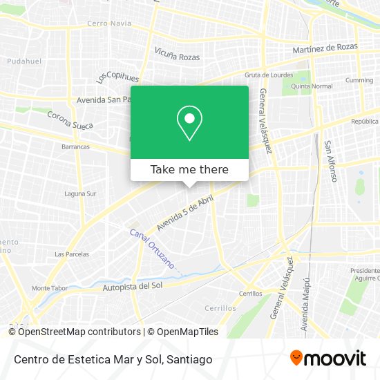 Mapa de Centro de Estetica Mar y Sol