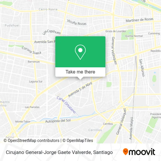 Cirujano General-Jorge Gaete Valverde map