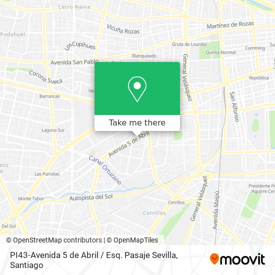 Mapa de PI43-Avenida 5 de Abril / Esq. Pasaje Sevilla