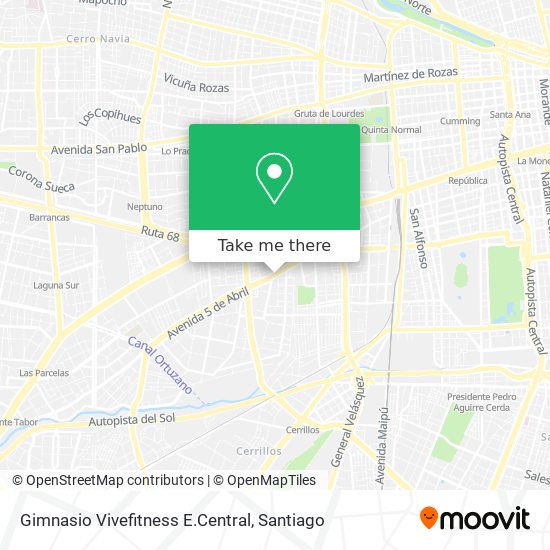 Gimnasio Vivefitness E.Central map