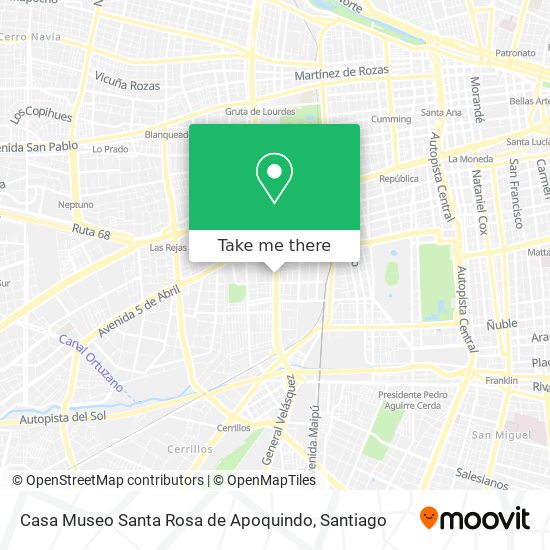 Casa Museo Santa Rosa de Apoquindo map