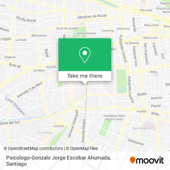 Psicologo-Gonzalo Jorge Escobar Ahumada map