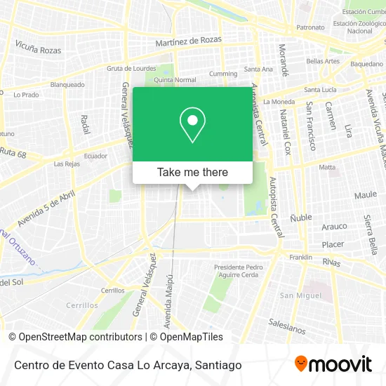 Centro de Evento Casa Lo Arcaya map