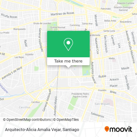 Arquitecto-Alicia Amalia Vejar map