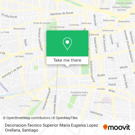Decoracion-Tecnico Superior Maria Eugenia Lopez Orellana map