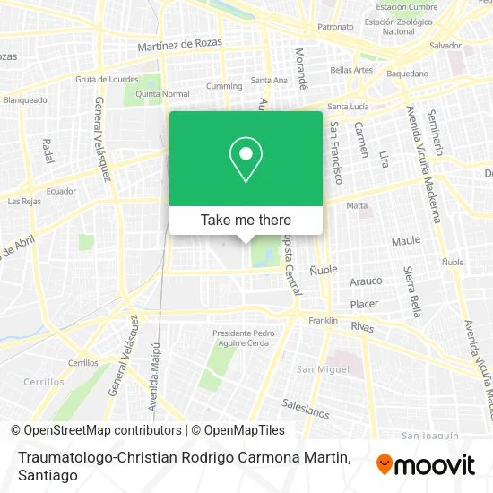 Traumatologo-Christian Rodrigo Carmona Martin map