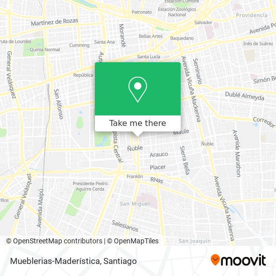 Mapa de Mueblerias-Maderística