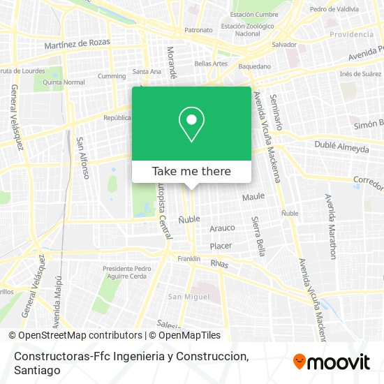 Constructoras-Ffc Ingenieria y Construccion map