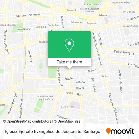 Iglesia Ejército Evangélico de Jesucristo map