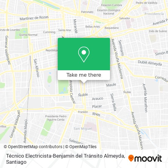 Técnico Electricista-Benjamín del Tránsito Almeyda map