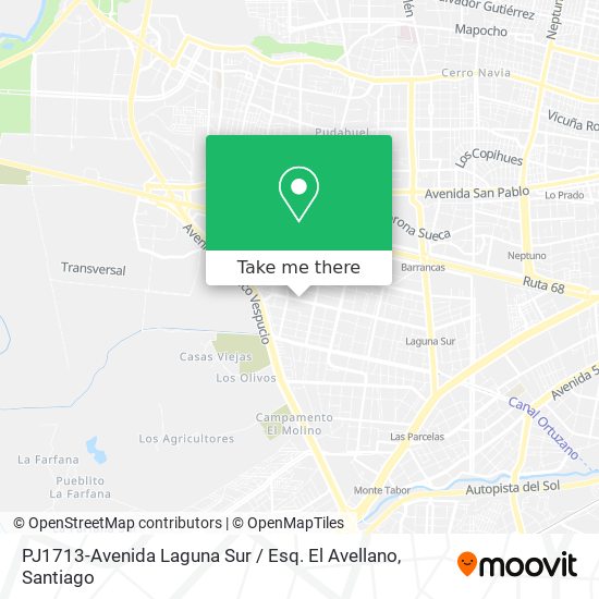 Mapa de PJ1713-Avenida Laguna Sur / Esq. El Avellano