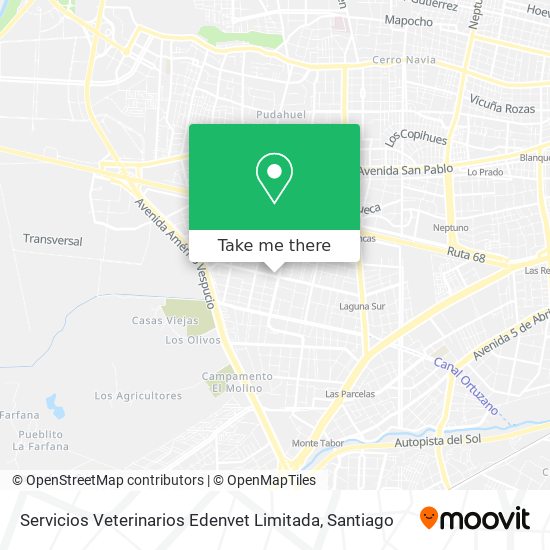 Servicios Veterinarios Edenvet Limitada map