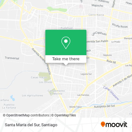 Santa María del Sur map