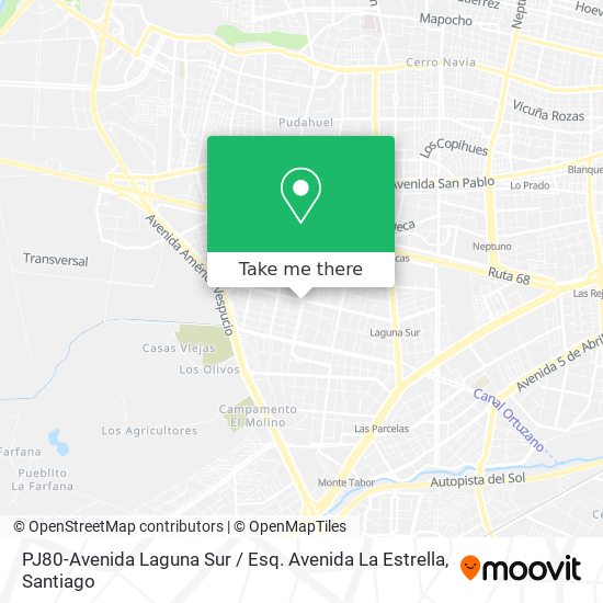 PJ80-Avenida Laguna Sur / Esq. Avenida La Estrella map