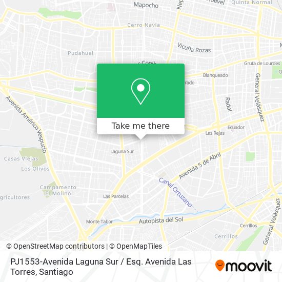 PJ1553-Avenida Laguna Sur / Esq. Avenida Las Torres map