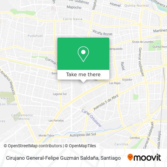 Cirujano General-Felipe Guzmán Saldaña map