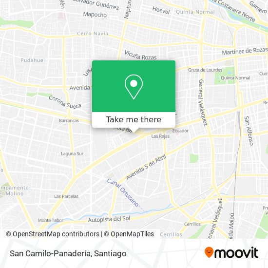 Mapa de San Camilo-Panadería
