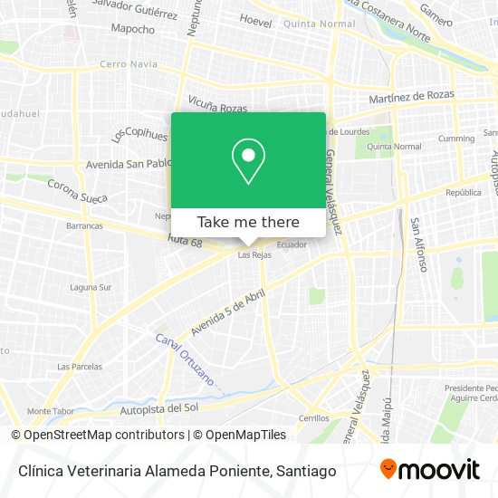 Clínica Veterinaria Alameda Poniente map