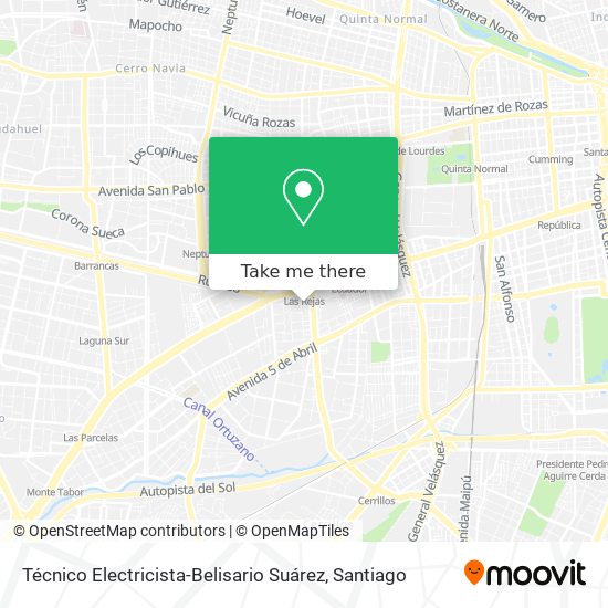 Mapa de Técnico Electricista-Belisario Suárez