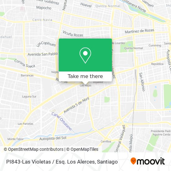 PI843-Las Violetas / Esq. Los Alerces map