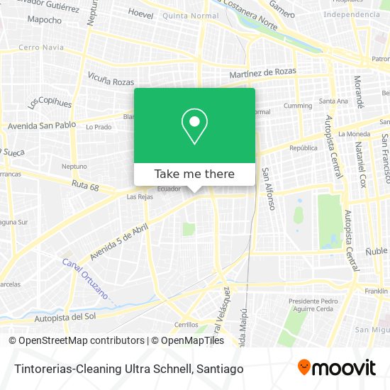 Mapa de Tintorerias-Cleaning Ultra Schnell