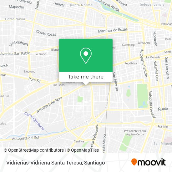 Vidrierias-Vidriería Santa Teresa map