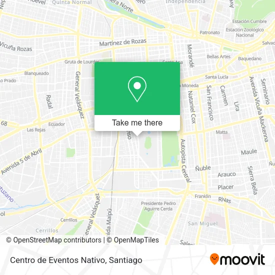 Centro de Eventos Nativo map