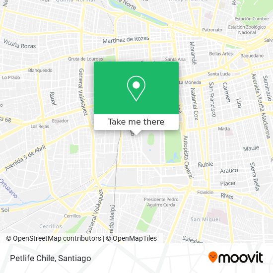 Petlife Chile map