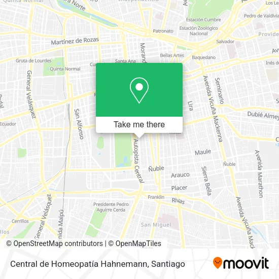 Central de Homeopatía Hahnemann map