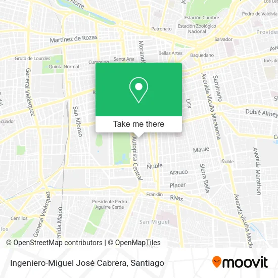 Ingeniero-Miguel José Cabrera map