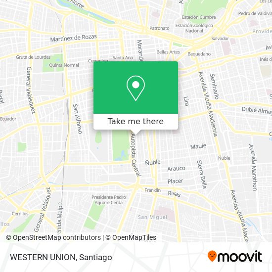 WESTERN UNION map