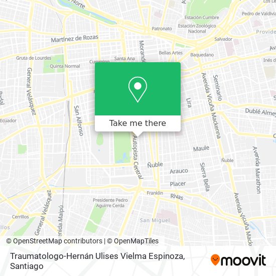 Traumatologo-Hernán Ulises Vielma Espinoza map