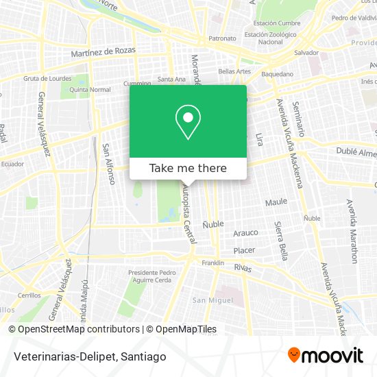 Veterinarias-Delipet map