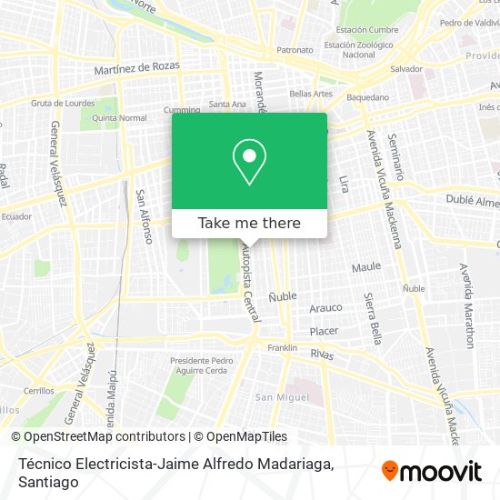 Técnico Electricista-Jaime Alfredo Madariaga map