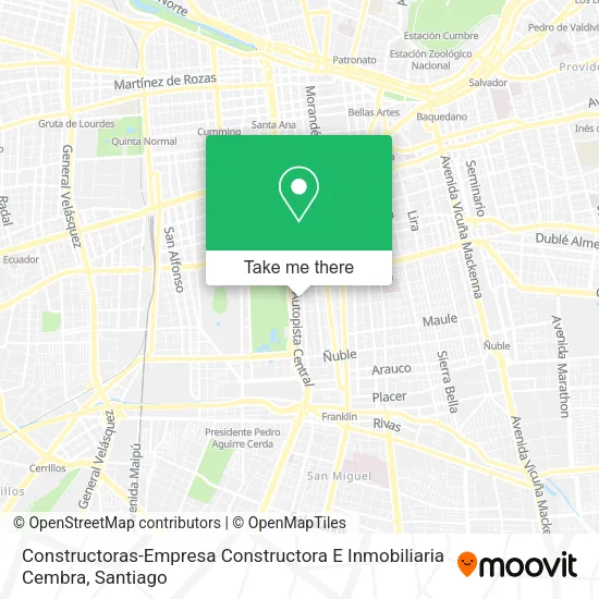 Constructoras-Empresa Constructora E Inmobiliaria Cembra map