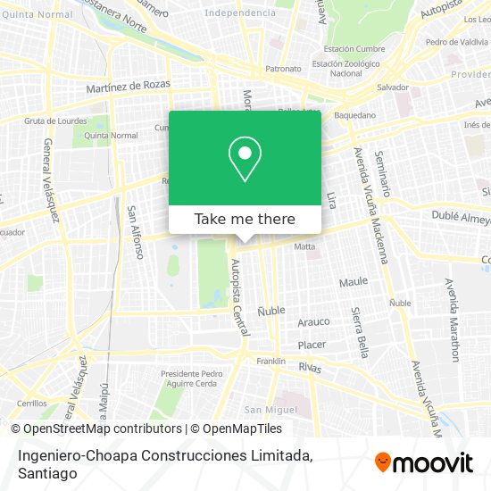 Ingeniero-Choapa Construcciones Limitada map