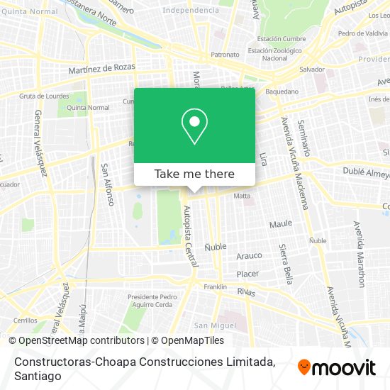 Mapa de Constructoras-Choapa Construcciones Limitada