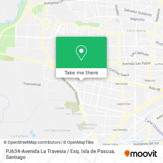 PJ634-Avenida La Travesía / Esq. Isla de Pascua map