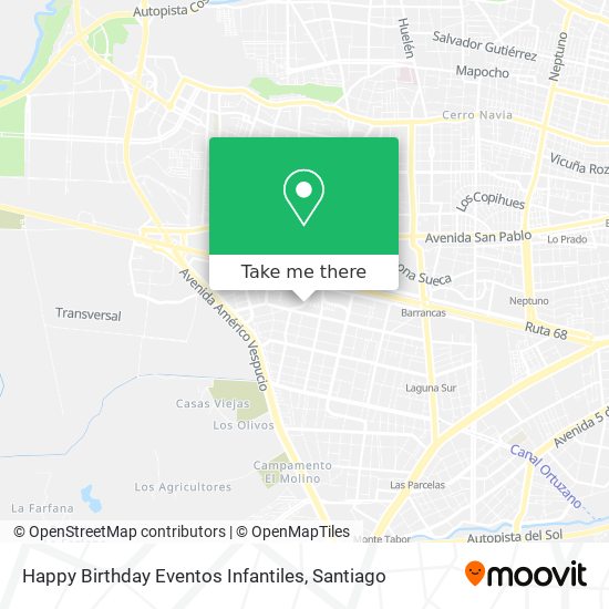 Mapa de Happy Birthday Eventos Infantiles