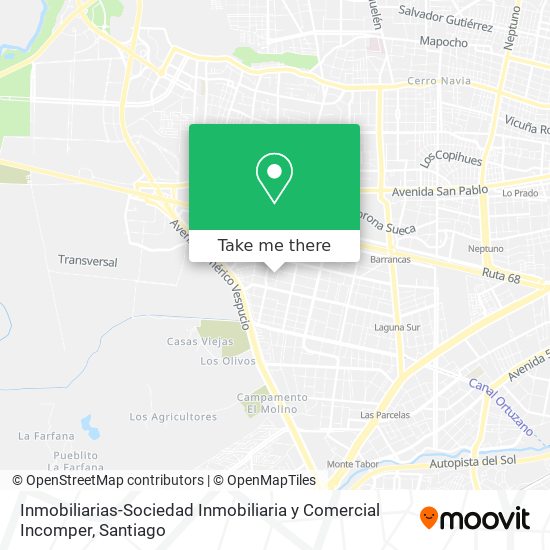 Mapa de Inmobiliarias-Sociedad Inmobiliaria y Comercial Incomper