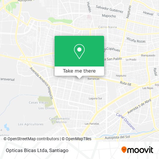 Mapa de Opticas Bicas Ltda