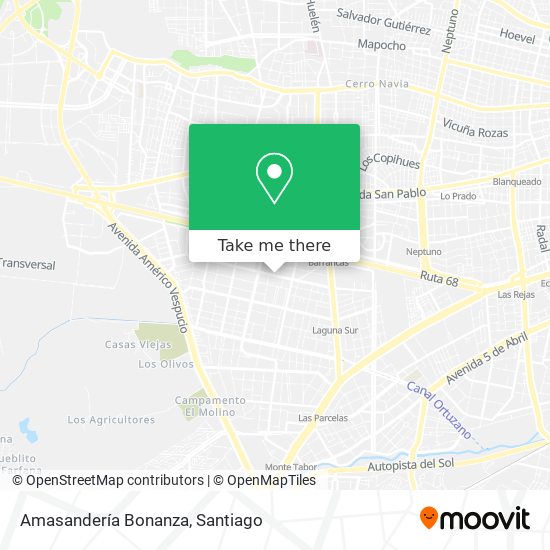 Amasandería Bonanza map