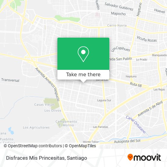 Disfraces Mis Princesitas map