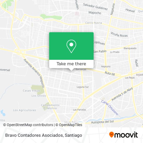 Bravo Contadores Asociados map