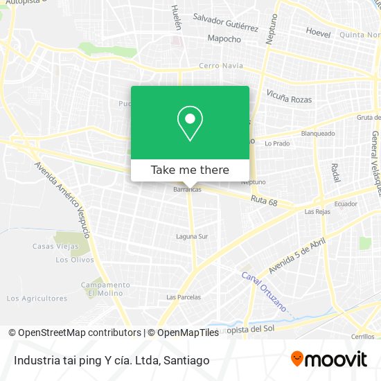 Mapa de Industria tai ping Y cía. Ltda