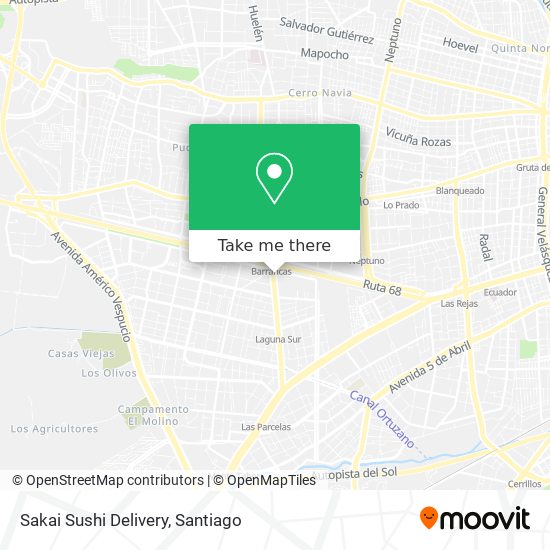 Sakai Sushi Delivery map