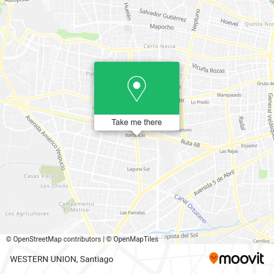 WESTERN UNION map