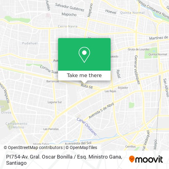 Mapa de PI754-Av. Gral. Oscar Bonilla / Esq. Ministro Gana